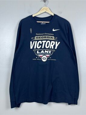 Nike Men's Georgia Bulldog 2021 National Championship Graphic Print Tee Size XL